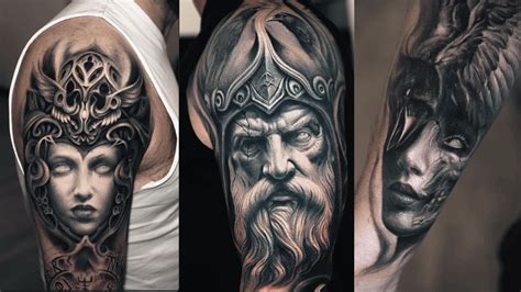 The Best Viking Tattoos Featuring Odin Valkyrie Hel And Darwin