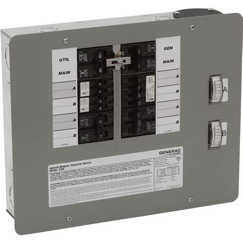 Buy transfer switch generator products and get the best deals at the lowest prices on ebay! FREE SHIPPING — Generac Generator Manual Indoor Transfer ...