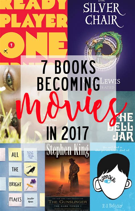 Here are the year's best movies based on books—just read the books before you watch them. 7 Books becoming movies in 2017 - Finding North