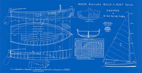 Boat Blueprint 1 2 Interior Elements