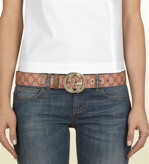 Red Gucci Supreme Belt Paul Smith