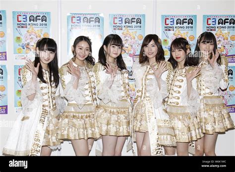 Members Of Japanese Idol Girl Group Ske48 Attend The Anime Exhibition C3afa Hong Kong 2018 In