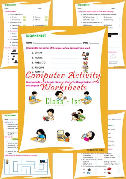 Come back every day for a new challenge for crossword fanatics and other word puzzle lovers. Computer Activity Worksheets Set 1 (Ist) - Bookman India