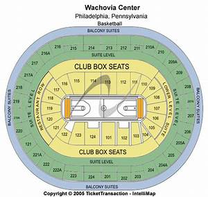 Wachovia Center Seating Chart