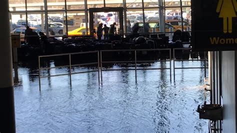 Water Main Break Floods Jfk Airport Baggage Claim Forcing Evacuation