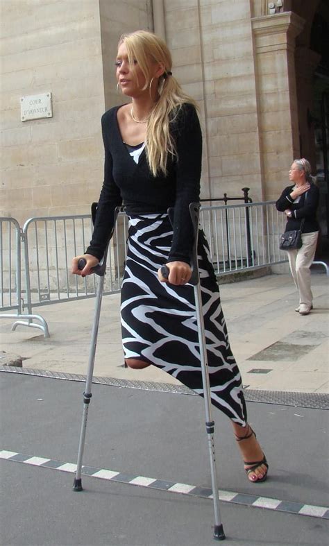 Amputee On Crutches Amputee Model Amputee Crutches