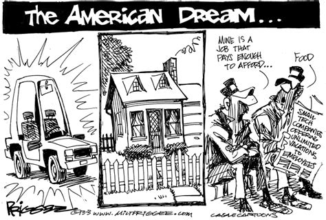 American Dream Political Cartoon Dreamxb