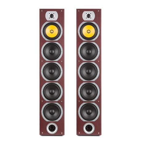 V7b 4 Way Bass Reflex Tower Speakers 440w Detachable Front Panel