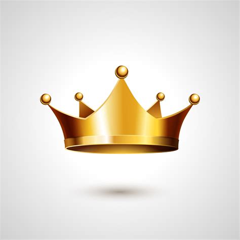 Gold Crown Vector Icon Graphic Objects Creative Market
