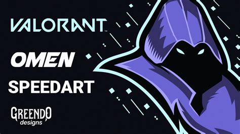 Valorant Omen Character Fanart Esports Mascot Logo Ga