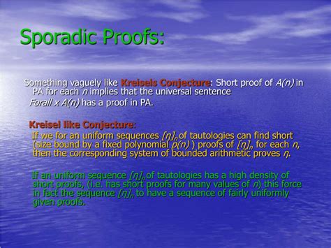 Ppt Sporadic Propositional Proofs Powerpoint Presentation Free