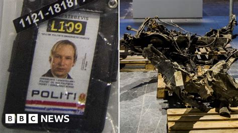Breivik Bomb Van Exhibited On Norway Massacre Anniversary Bbc News