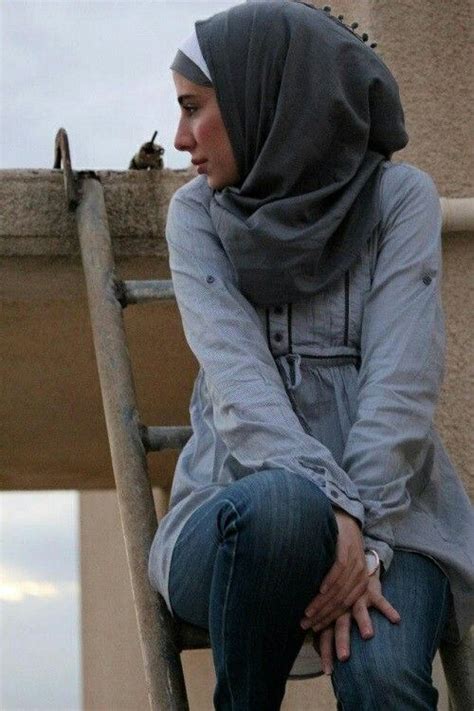 Grey Hijab With Images Hijab Fashion