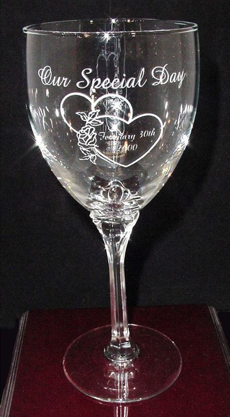 Custom Engraved Clear Wine Glass Reserved For Penny Etsy Wine Glass Custom Engraving Glass