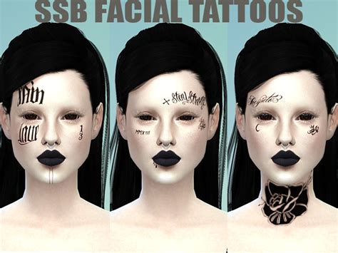 Face Tattoos Sims 4