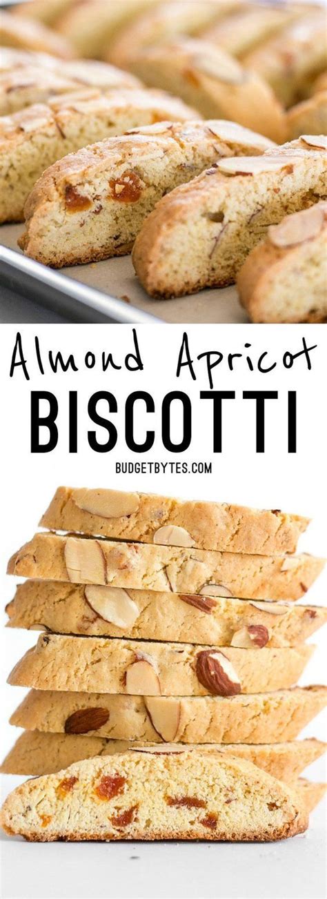 These vegan cranberry almond biscotti are a classic treat for the holiday season. Almond Apricot Biscotti | Recipe | Biscotti cookies, Biscotti recipe, Biscotti