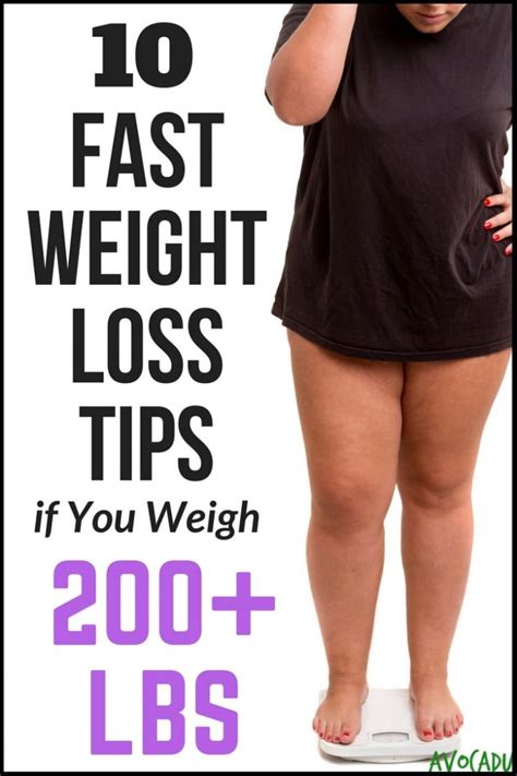 Fast Weight Loss Tips If You Weigh Lbs Or More Avocadu
