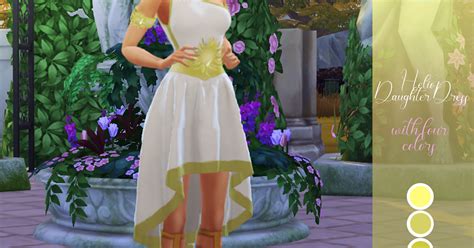 The Sims 4 Helios Doughter Dress Cris Paula Sims