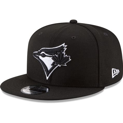 Toronto Blue Jays New Era Black And White 9fifty Snapback Hat Black