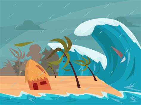 Tidal Wave Illustrations Royalty Free Vector Graphics And Clip Art Istock