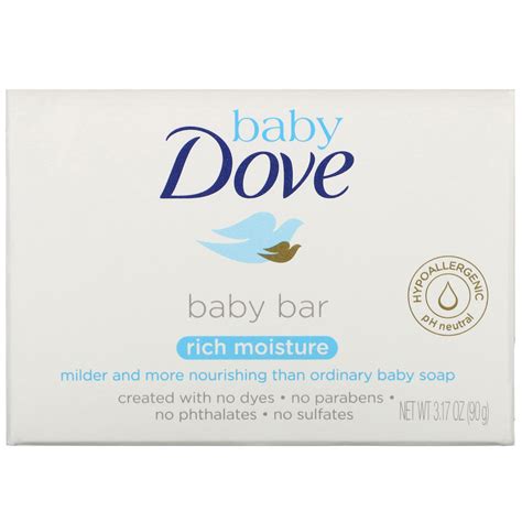 Dove Baby Dove Baby Bar Soap Rich Moisture 317 Oz 90 G Iherb