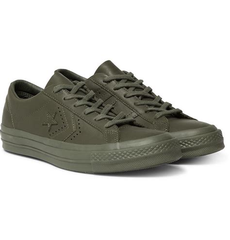 Converse Engineered Garments One Star Leather Sneakers Men Army