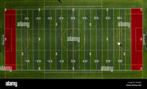 American Football Field Aerial Hi Res Stock Photography And Images Alamy