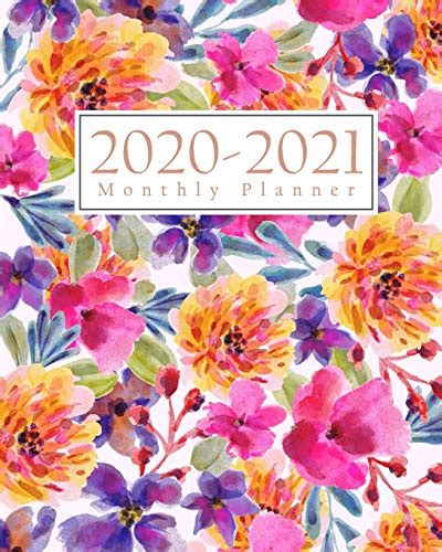 2020 2021 Monthly Planner Notebook And Planner From Jan 2020 To Dec