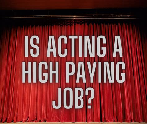 is acting a high paying job that all depends by johnny b exploited medium