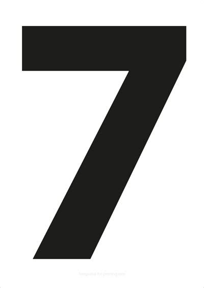 Black Numbers For Printing Templates For Printing