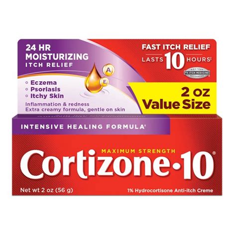 Cortizone 10 Intensive Healing Anti Itch Creme 2 Oz