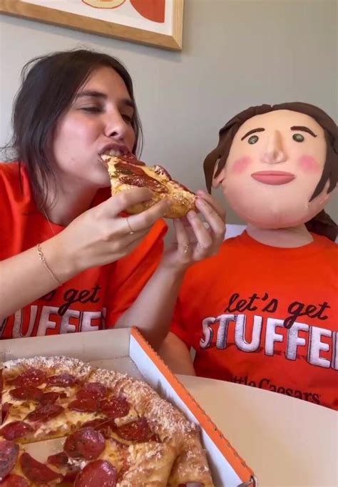 stuffed dolls save the day in little caesars tiktok promo cool music 🍑 and