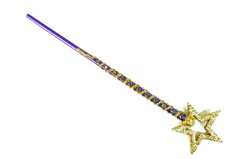 Purple Gold Fairy Godmother Wand Gold Star Magic Wand Wizard Etsy