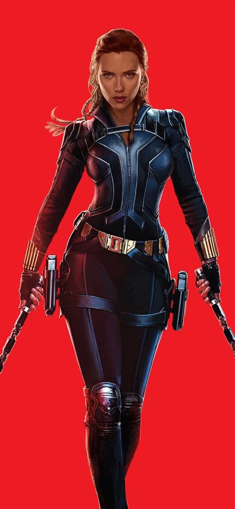 1242x2688 Resolution Scarlett Johansson As Natasha Romanoff 4k Black