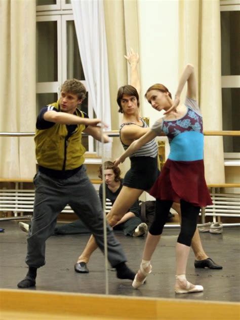 Svetlana Zakharova Rehearsing With Sergej Filin And Bolshoiballet Dancers Svetlana Zakharova