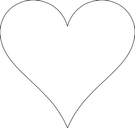 Love Heart Shapes Template Printable Heart Template Shape Templates