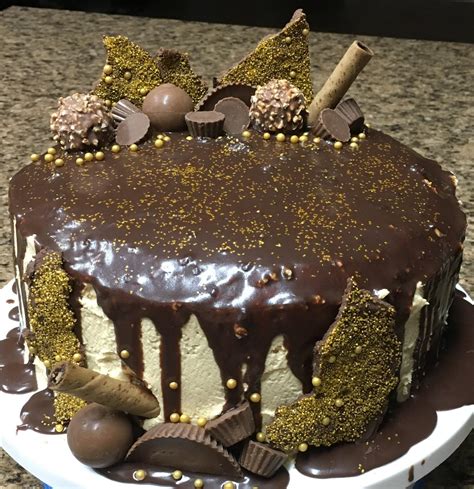 Chocolate Peanut Butter Drip Cake Rbaking