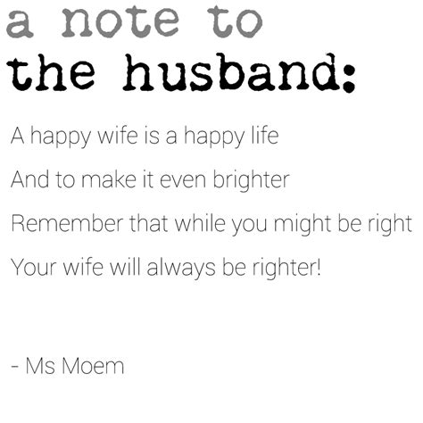 A Note To The Husband ~ Poem Ms Moem Poems Life Etc