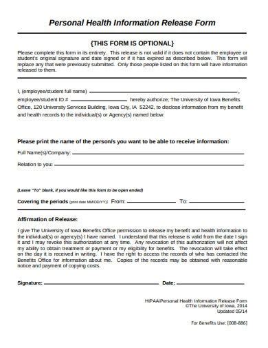 12 Hipaa Release Form Templates In Pdf Doc Free And Premium Templates