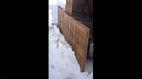 Simple Wooden Mini Van Snow Plow 3 Youtube