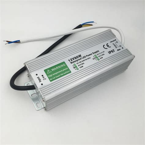 Dc 12v Led Power Supply 60w 80w 100w Transformer Waterproof Ip67 Driver