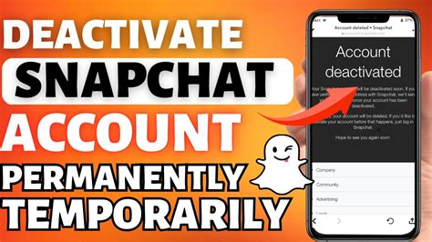 how to deactivate snapchat account temporarily 2023 how to delete snapchat account temporarily