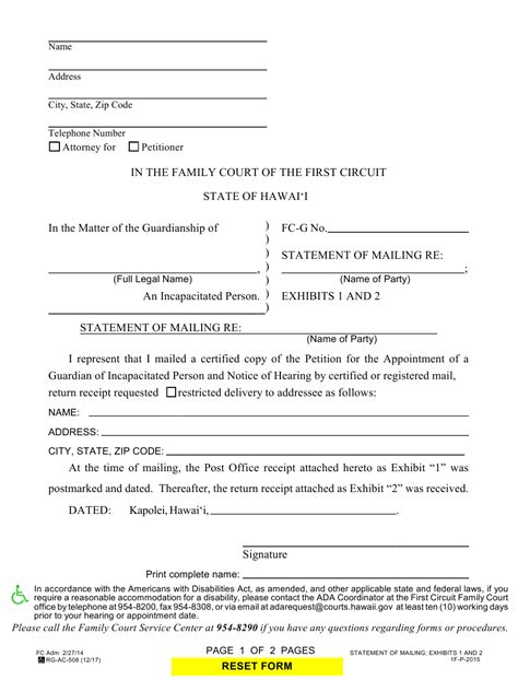 Form 1f P 2015 Exhibit 1 2 Fill Out Sign Online And Download