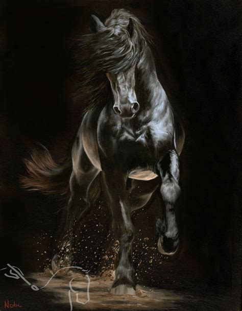 Nicole Smith Original Artist Horse Oil Painting On Canvas Art Equine