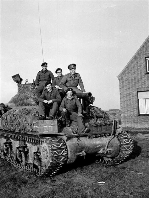 Sherman Tank And Crew C Squadron 3rd4th County Of London Yeomanry