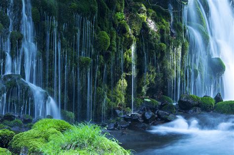 Waterfall Moss Nature River Wallpapers Hd Desktop And Mobile Backgrounds