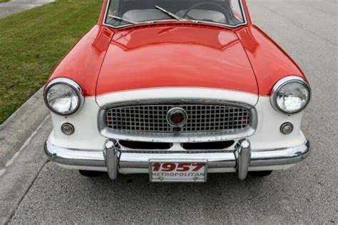 Canyon Red And White Nash Metropolitan Convertible With 21494 Miles