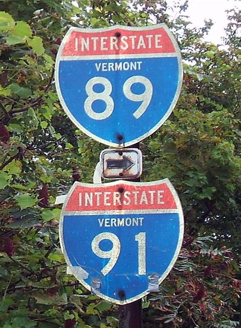 Vermont Interstate 91 And Interstate 89 Aaroads Shield Gallery