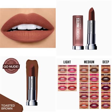 Maybelline Color Sensational Powder Matte Lipstick In Toasted Brown