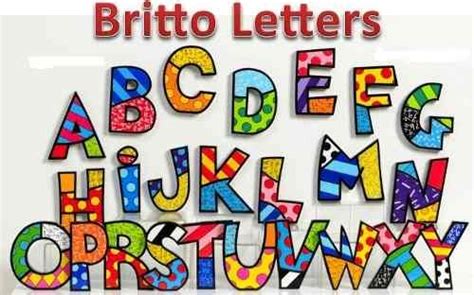 Letras Britto Lettering Alphabet Lettering Romero Britto